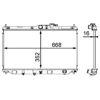 Radiatorius, variklio aušinimas MAHLE CR 199 000S