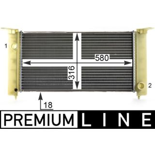 Radiatorius, variklio aušinimas MAHLE CR 1992 000P