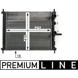 Radiatorius, variklio aušinimas MAHLE CR 1993 000P