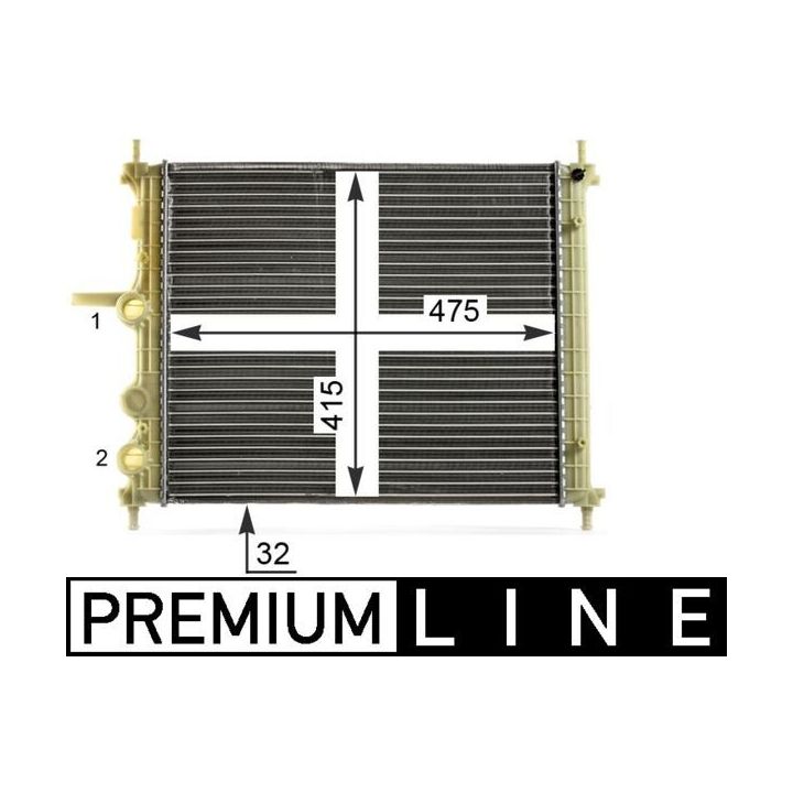 Radiatorius, variklio aušinimas MAHLE CR 1998 000P