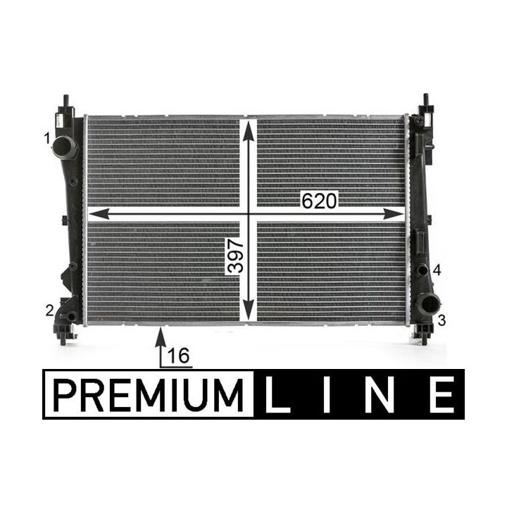 Radiatorius, variklio aušinimas MAHLE CR 2003 000P
