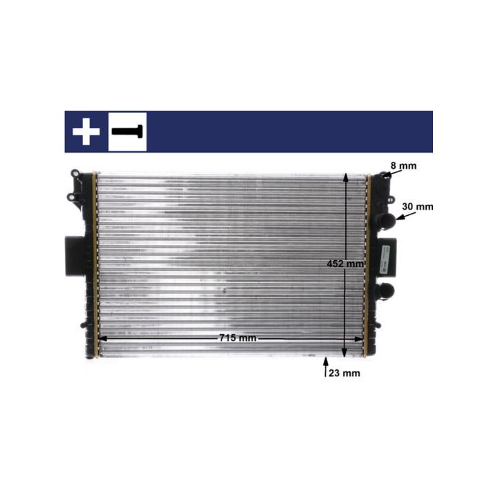 Radiatorius, variklio aušinimas MAHLE CR 2006 000S