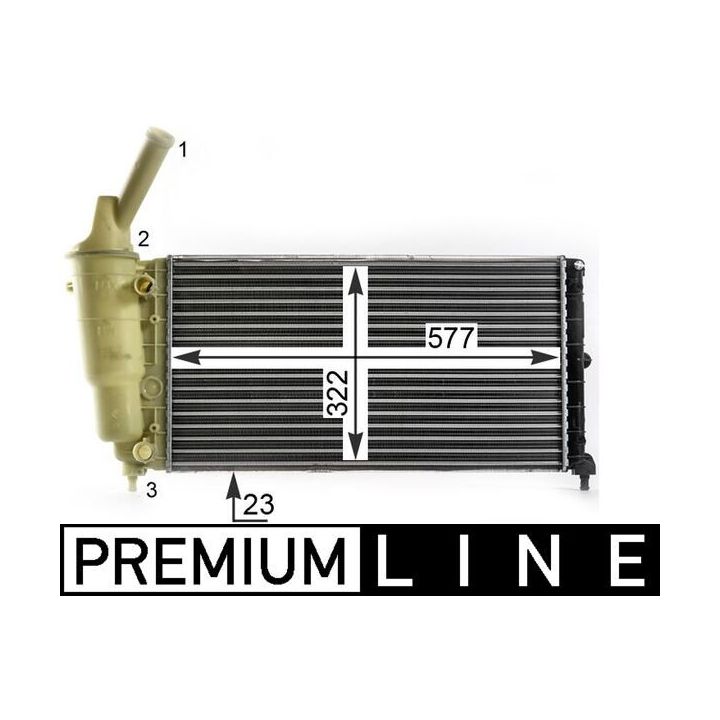 Radiatorius, variklio aušinimas MAHLE CR 2007 000P