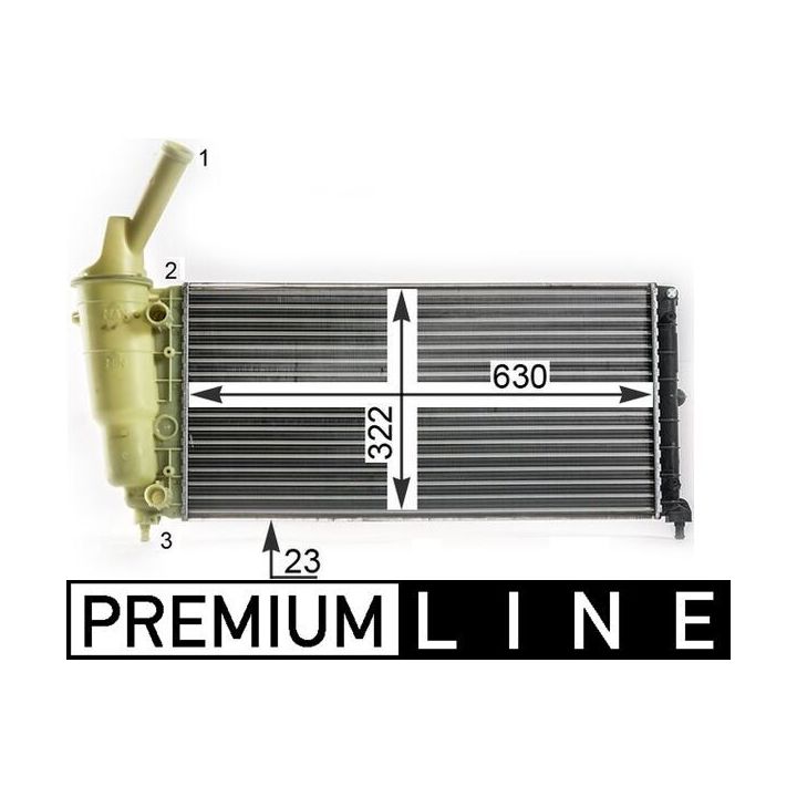 Radiatorius, variklio aušinimas MAHLE CR 2008 000P