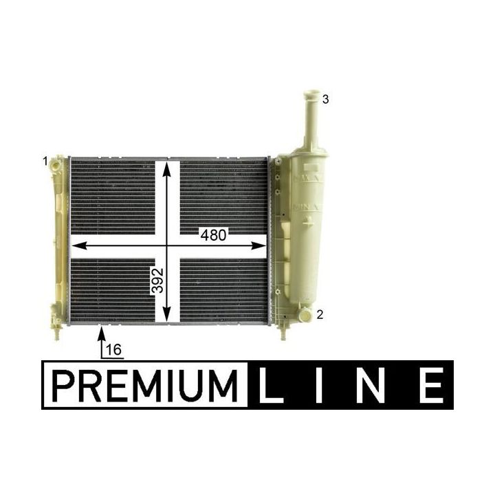 Radiatorius, variklio aušinimas MAHLE CR 2013 000P