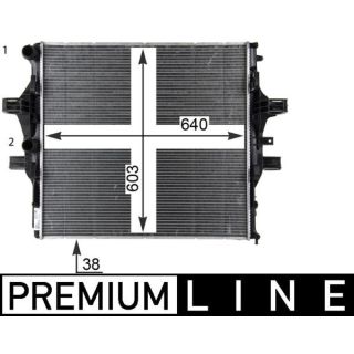 Radiatorius, variklio aušinimas MAHLE CR 2088 000P