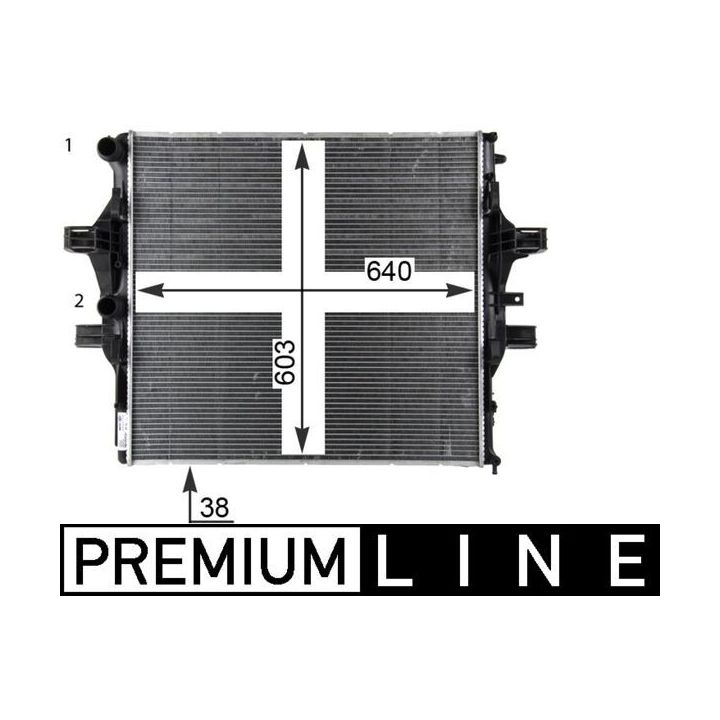 Radiatorius, variklio aušinimas MAHLE CR 2088 000P