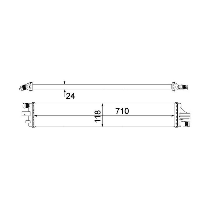 Radiatorius, variklio aušinimas MAHLE CR 2163 000P