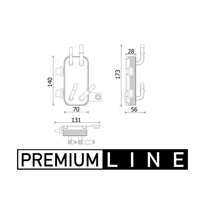 Radiatorius, variklio aušinimas MAHLE CR 2200 000P