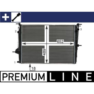 Radiatorius, variklio aušinimas MAHLE CR 23 000P