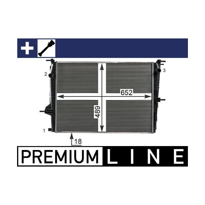 Radiatorius, variklio aušinimas MAHLE CR 23 000P