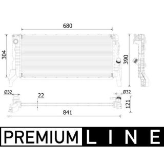 Radiatorius, variklio aušinimas MAHLE CR 2306 000P