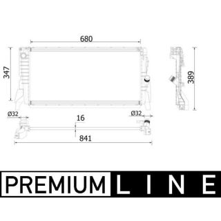 Radiatorius, variklio aušinimas MAHLE CR 2317 000P