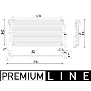 Radiatorius, variklio aušinimas MAHLE CR 2318 000P