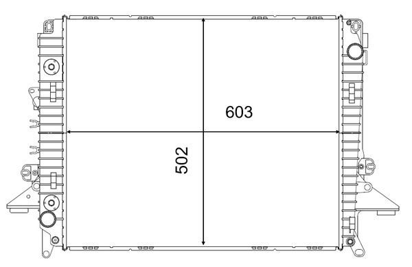 Radiatorius, variklio aušinimas MAHLE CR 2577 000S