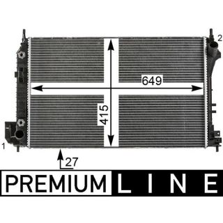 Radiatorius, variklio aušinimas MAHLE CR 26 000P