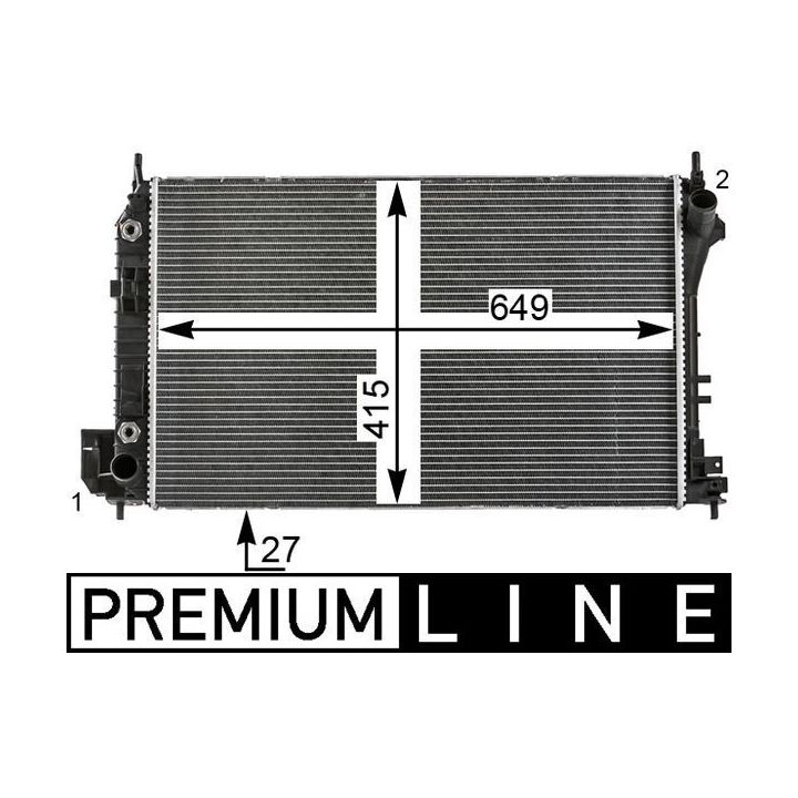 Radiatorius, variklio aušinimas MAHLE CR 26 000P