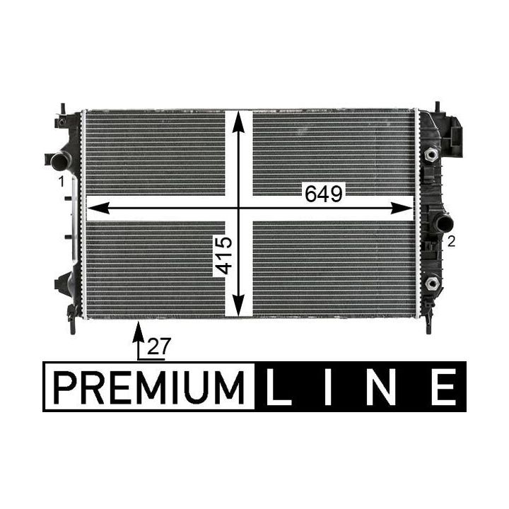 Radiatorius, variklio aušinimas MAHLE CR 27 000P