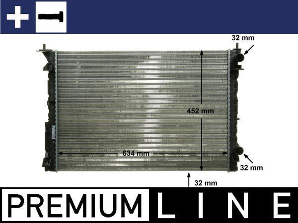 Radiatorius, variklio aušinimas MAHLE CR 311 000P