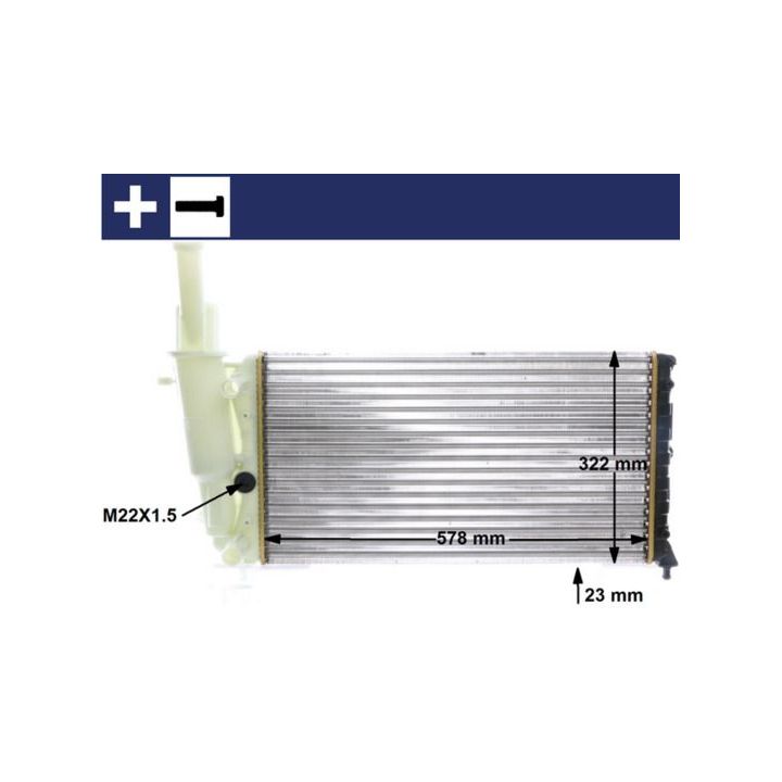 Radiatorius, variklio aušinimas MAHLE CR 354 000S