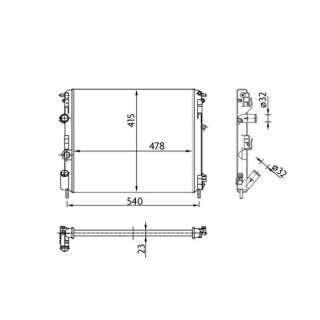 Radiatorius, variklio aušinimas MAHLE CR 36 000S