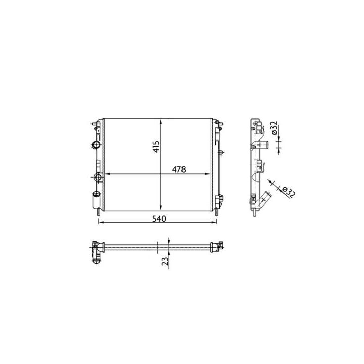 Radiatorius, variklio aušinimas MAHLE CR 36 000S