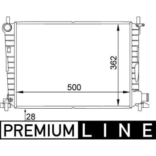 Radiatorius, variklio aušinimas MAHLE CR 381 000P