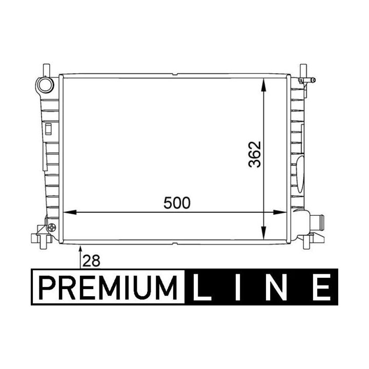 Radiatorius, variklio aušinimas MAHLE CR 381 000P