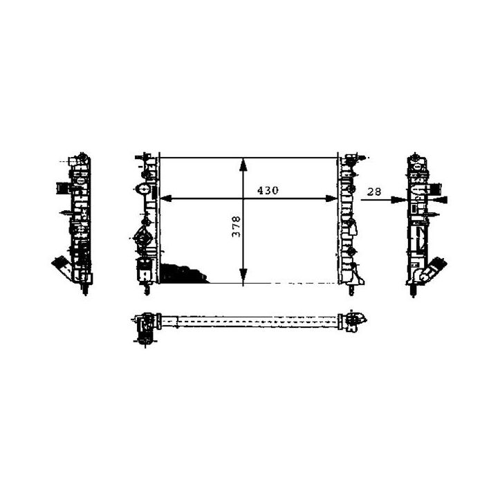 Radiatorius, variklio aušinimas MAHLE CR 449 000P