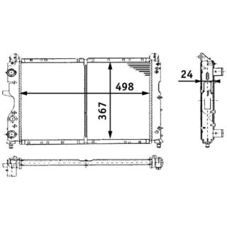Radiatorius, variklio aušinimas MAHLE CR 450 000S