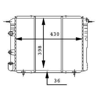 Radiatorius, variklio aušinimas MAHLE CR 451 000S