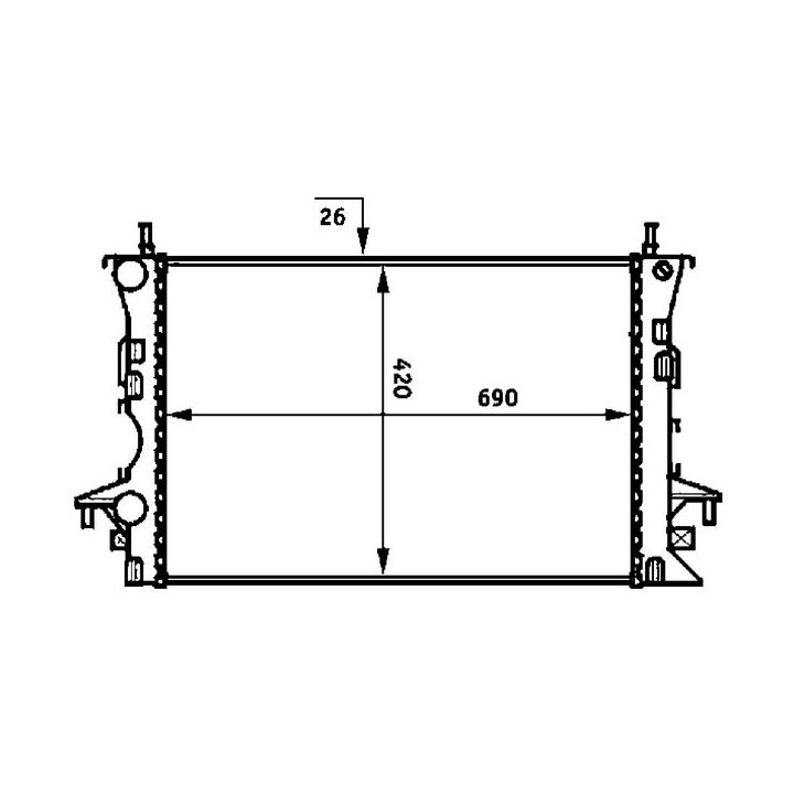 Radiatorius, variklio aušinimas MAHLE CR 459 000S