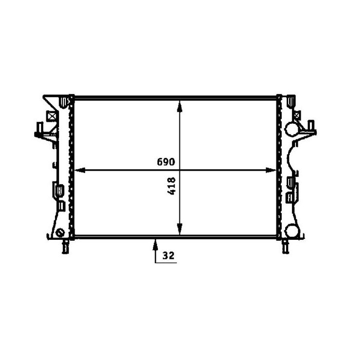 Radiatorius, variklio aušinimas MAHLE CR 461 000P