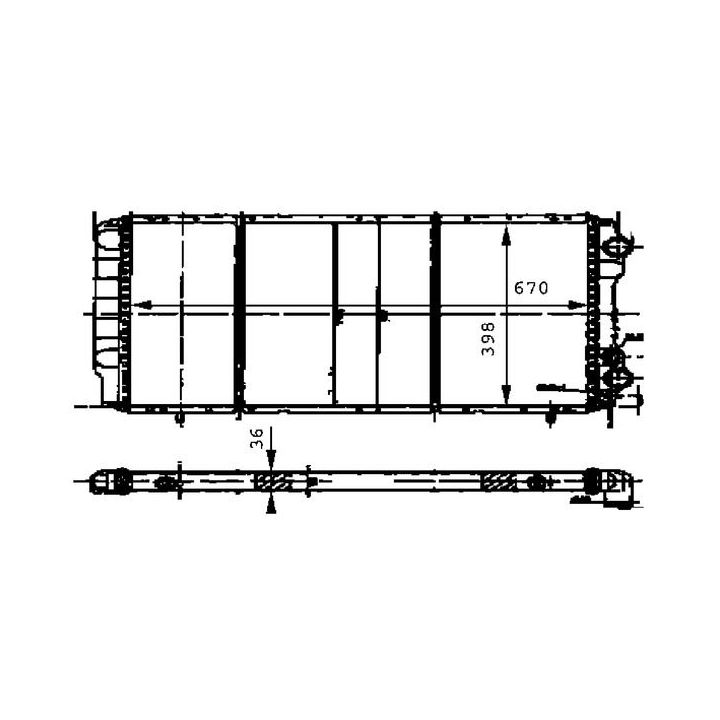 Radiatorius, variklio aušinimas MAHLE CR 474 000P