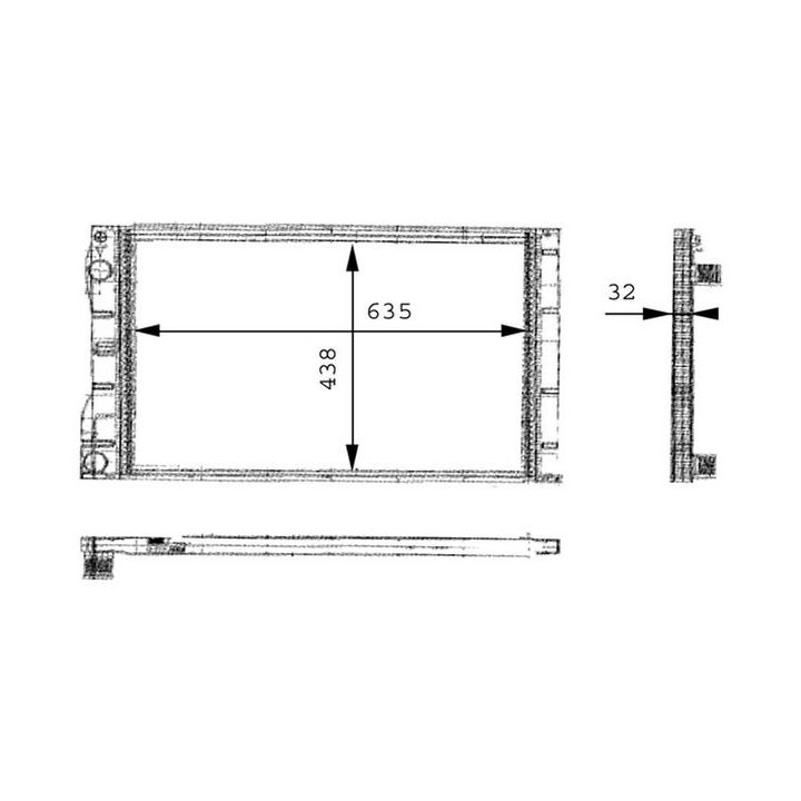 Radiatorius, variklio aušinimas MAHLE CR 480 000P