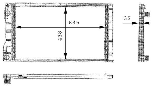 Radiatorius, variklio aušinimas MAHLE CR 480 000P