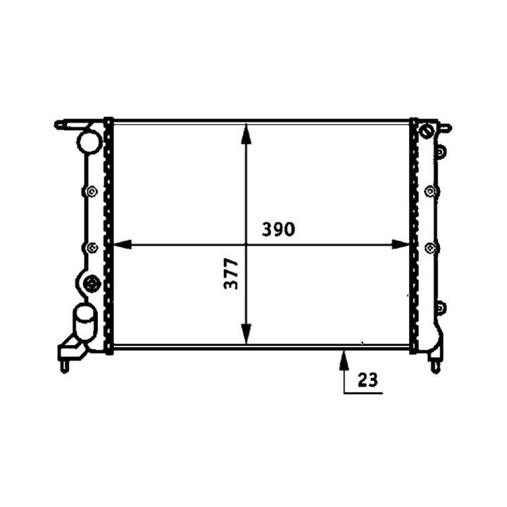 Radiatorius, variklio aušinimas MAHLE CR 488 000S