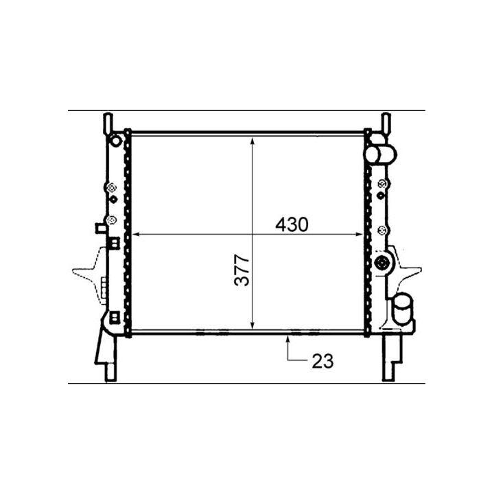 Radiatorius, variklio aušinimas MAHLE CR 490 000S