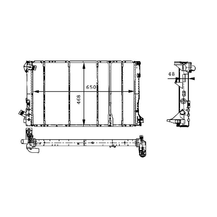 Radiatorius, variklio aušinimas MAHLE CR 492 000S