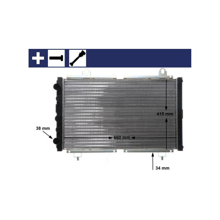 Radiatorius, variklio aušinimas MAHLE CR 499 000S