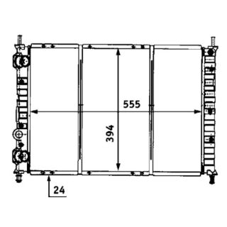 Radiatorius, variklio aušinimas MAHLE CR 525 000S