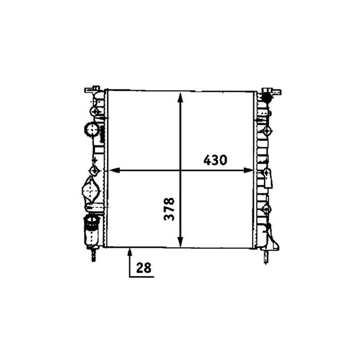 Radiatorius, variklio aušinimas MAHLE CR 528 000S