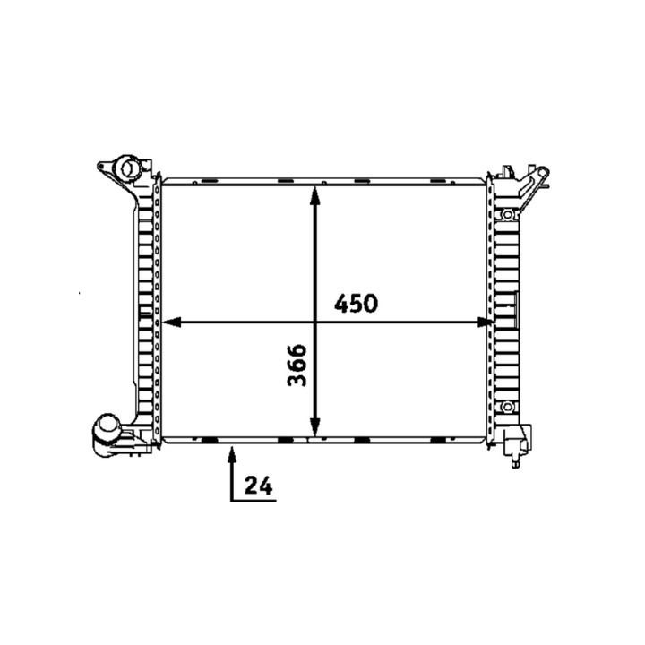Radiatorius, variklio aušinimas MAHLE CR 532 000P