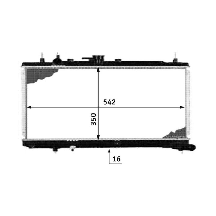 Radiatorius, variklio aušinimas MAHLE CR 534 000S