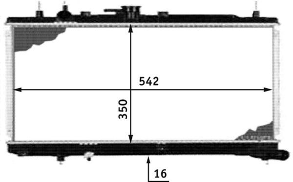 Radiatorius, variklio aušinimas MAHLE CR 534 000S