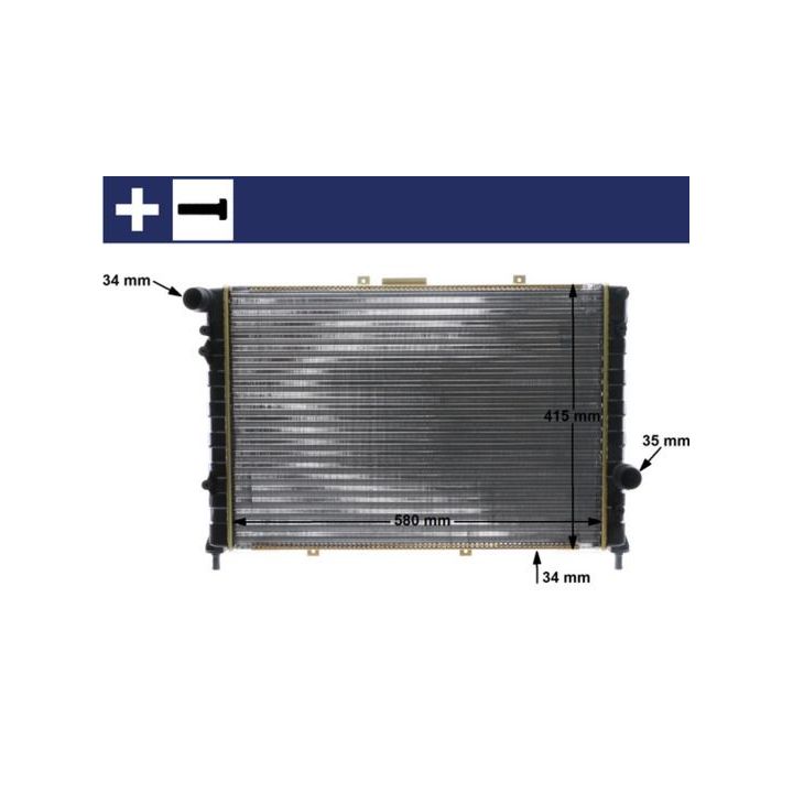 Radiatorius, variklio aušinimas MAHLE CR 589 000S