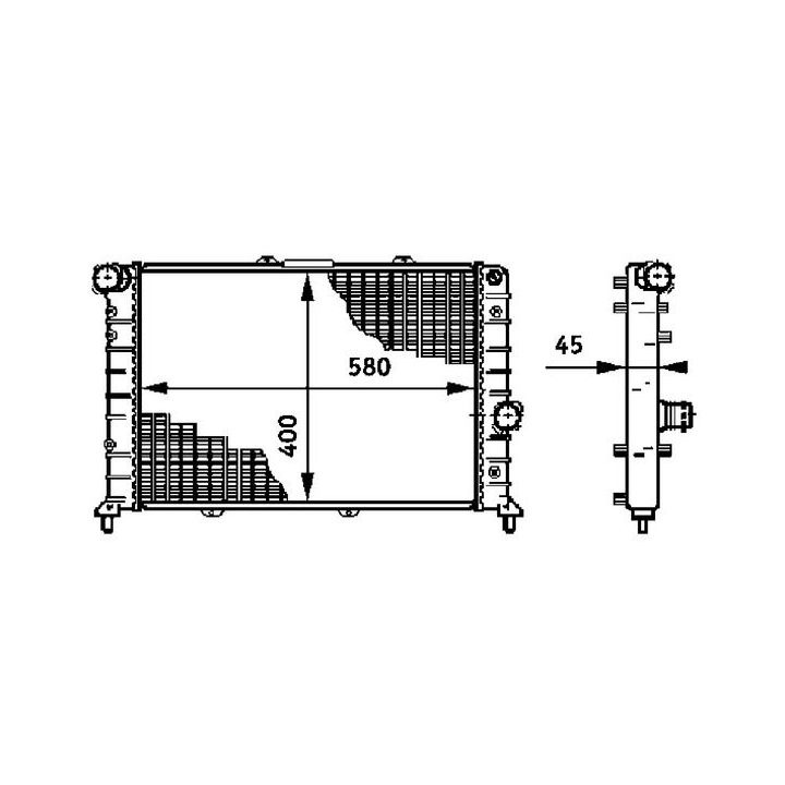Radiatorius, variklio aušinimas MAHLE CR 589 000S