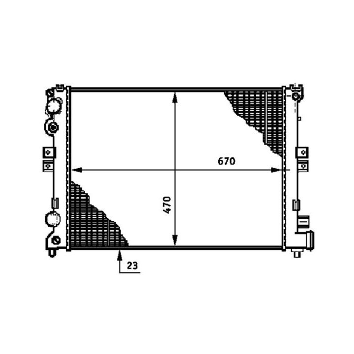 Radiatorius, variklio aušinimas MAHLE CR 592 000P