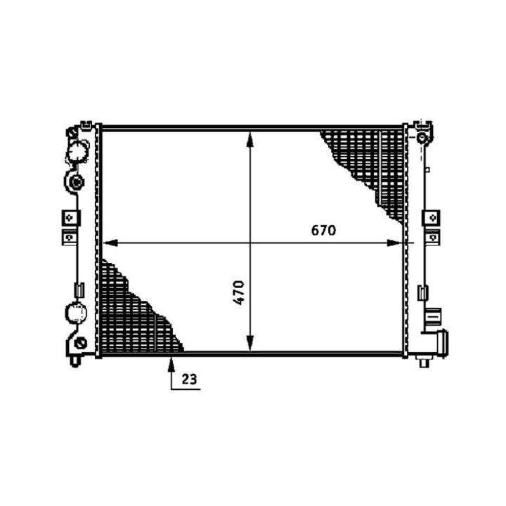 Radiatorius, variklio aušinimas MAHLE CR 592 000S