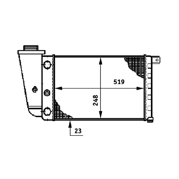 Radiatorius, variklio aušinimas MAHLE CR 617 000S